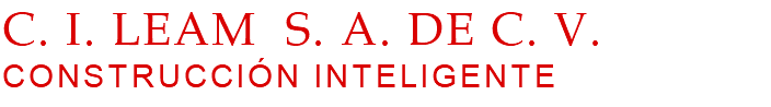 C. I. LEAM S. A. DE C. V. CONSTRUCCIÓN INTELIGENTE